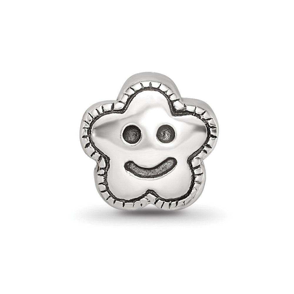 Sterling Silver Reflections Smiley Flower Bead
