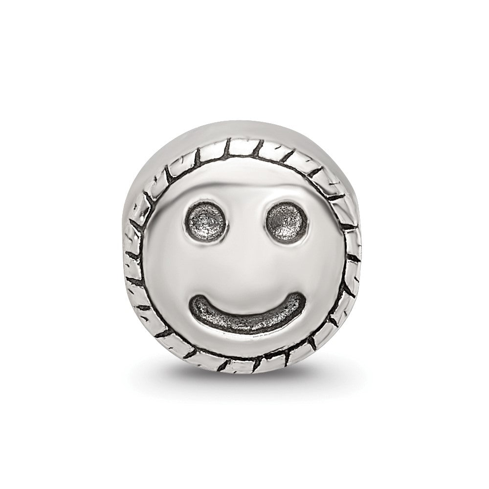 Sterling Silver Reflections Smiley Face Bead