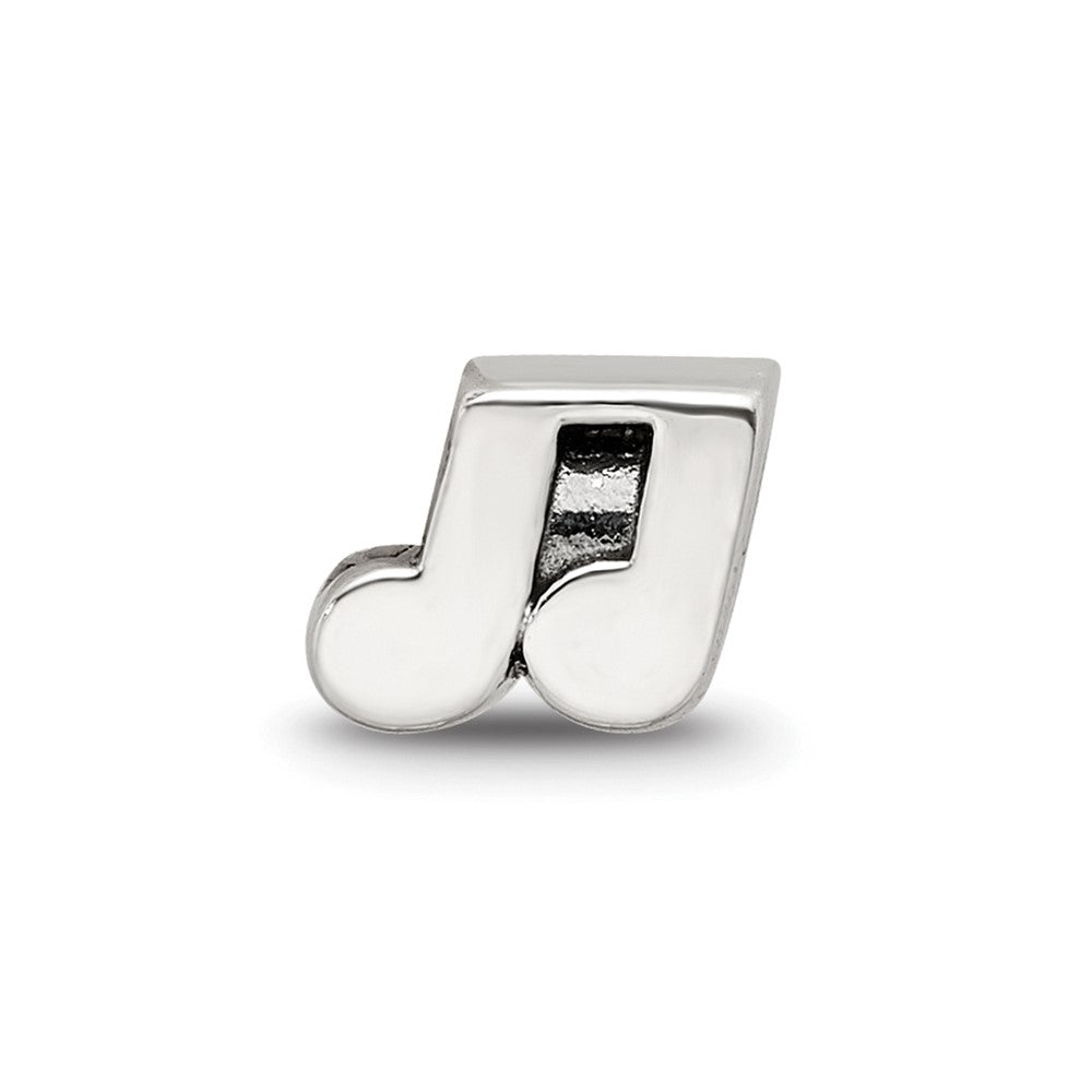 Sterling Silver Reflections Music Notes Bead