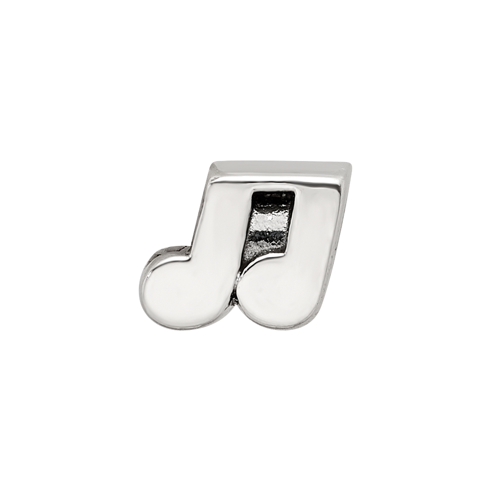 Sterling Silver Reflections Music Notes Bead