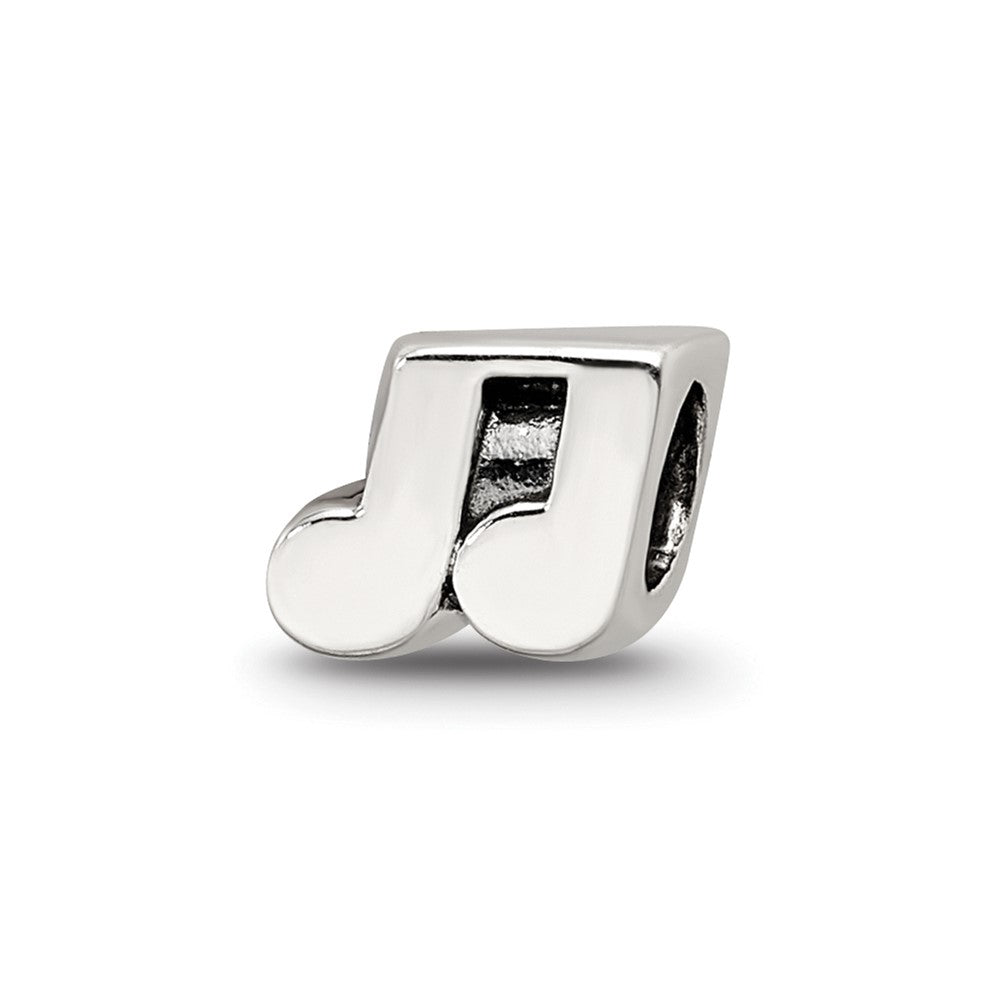 Sterling Silver Reflections Music Notes Bead