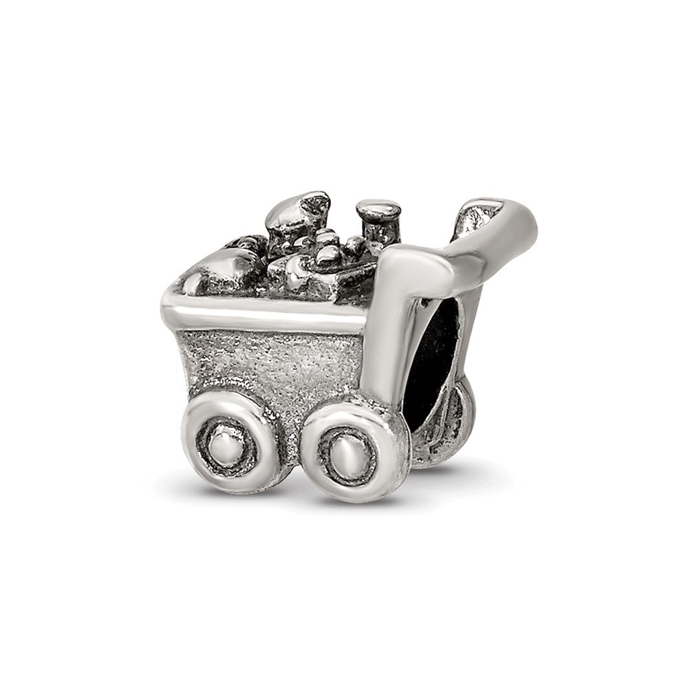 Sterling Silver Reflections Shopping Cart Bead