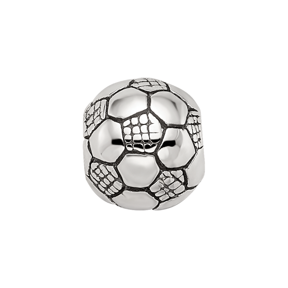 Sterling Silver Reflections Soccer Ball Bead
