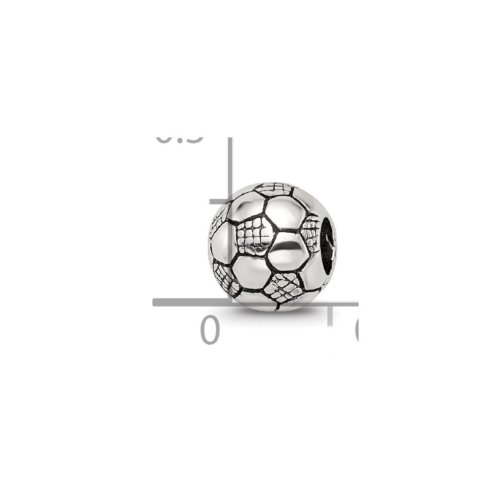 Sterling Silver Reflections Soccer Ball Bead