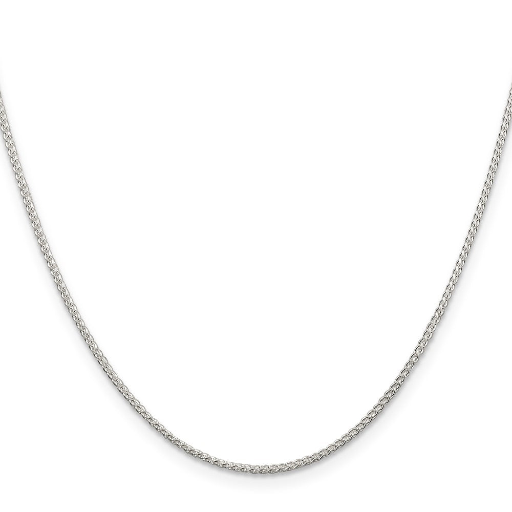 Sterling Silver 1.25mm Round Spiga Chain w/4in ext.