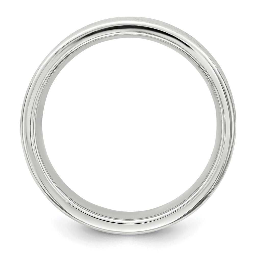 Sterling Silver 7mm Polished 5-Row Fancy Band Size 10.5