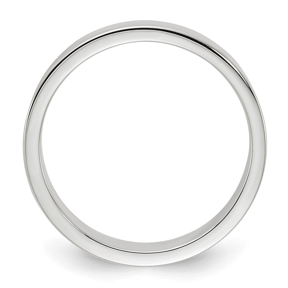 Sterling Silver 4mm Lightweight Flat Size 10.5 Band
