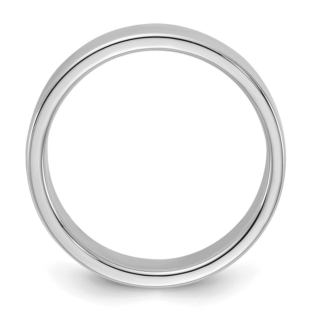 Sterling Silver Rhodium-plated 5mm Flat Size 12.5 Band
