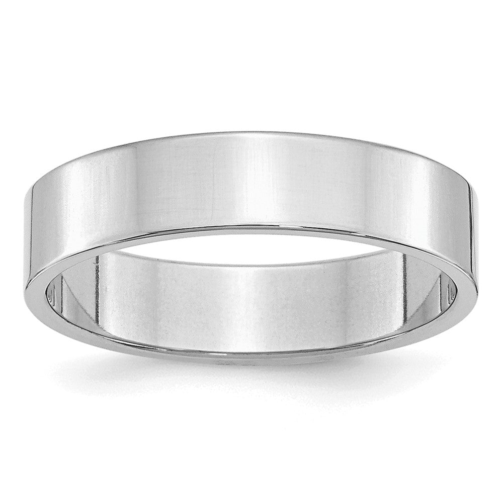 Sterling Silver Rhodium-plated 5mm Flat Size 12.5 Band