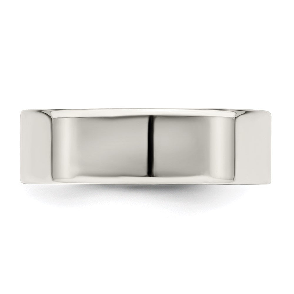 Sterling Silver 6mm Lightweight Flat Size 12.5 Band