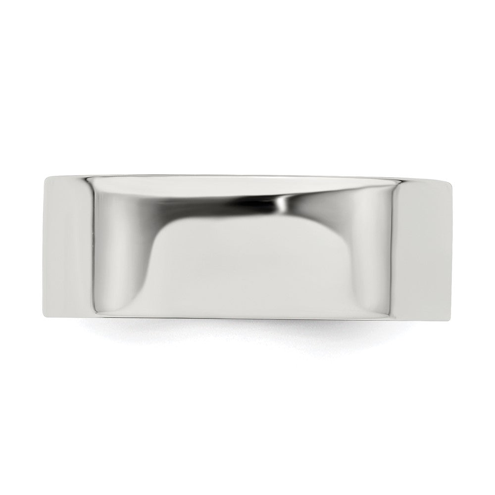 Sterling Silver 7mm Lightweight Flat Size 13 Band