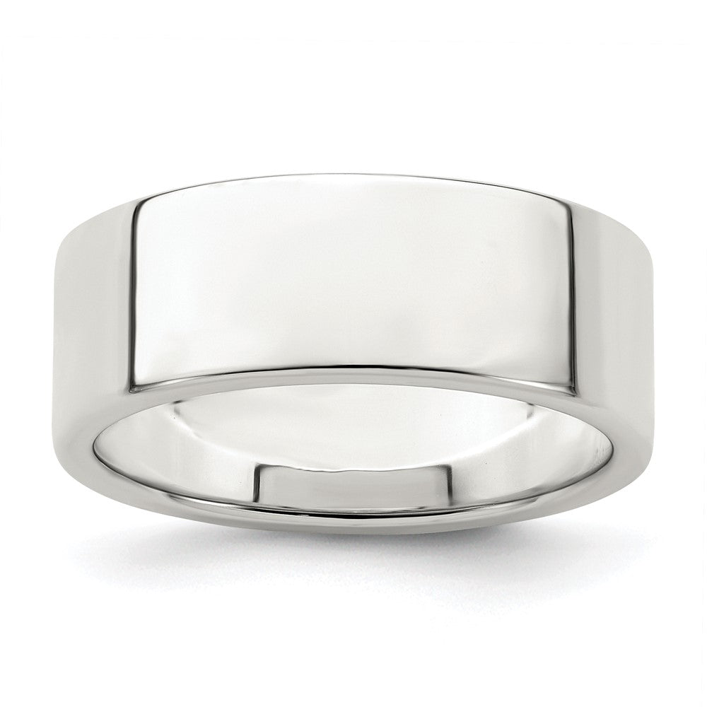 Sterling Silver 7mm Lightweight Flat Size 9 Band