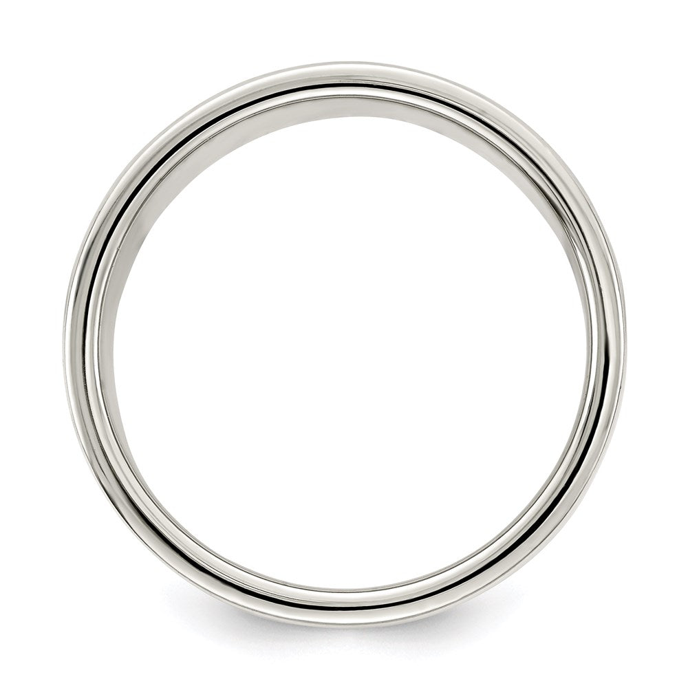 Sterling Silver 8mm Lightweight Flat Size 11.5 Band