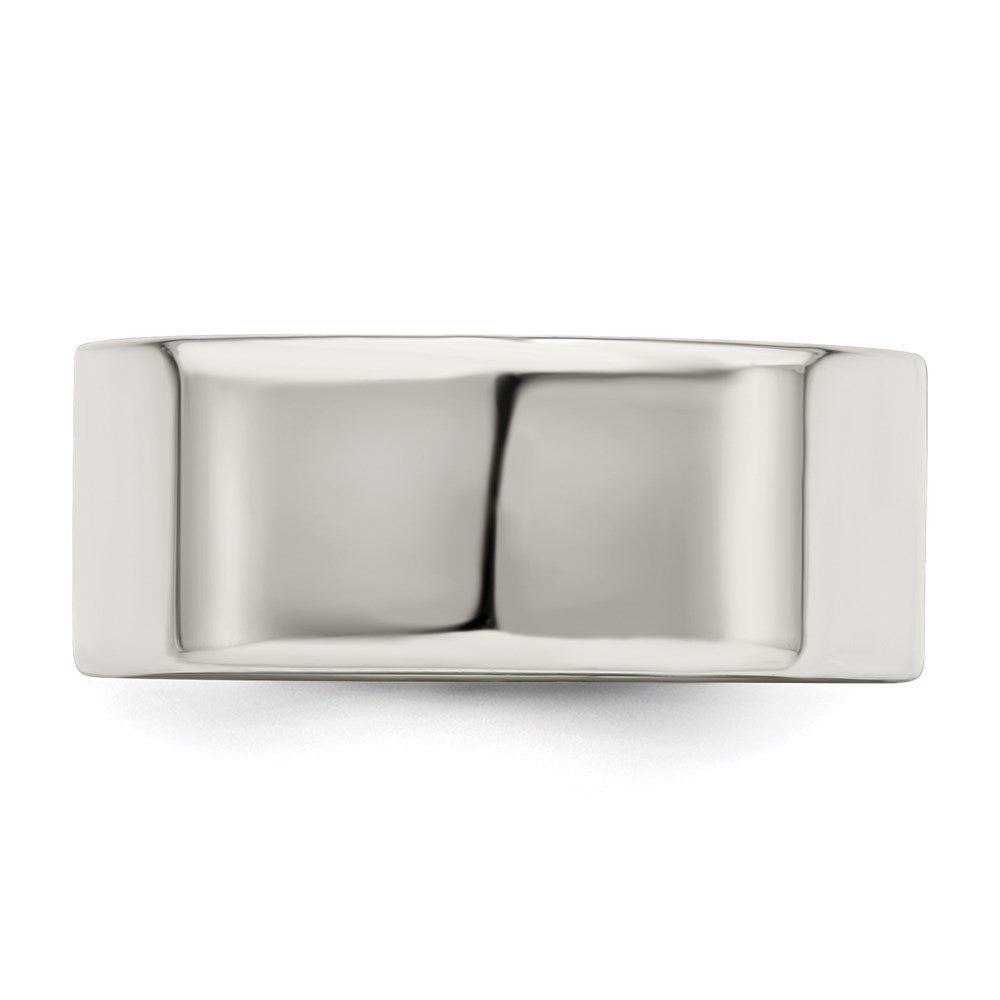 Sterling Silver 8mm Lightweight Flat Size 13 Band