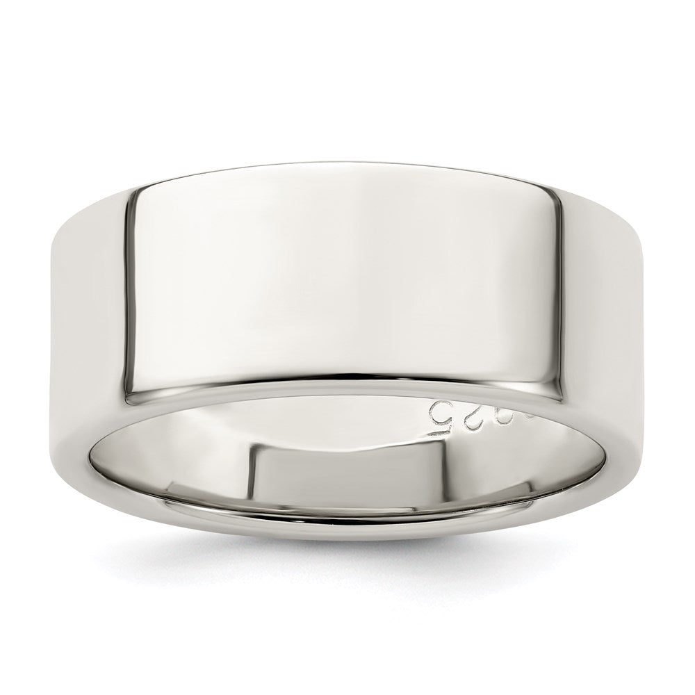 Sterling Silver 8mm Lightweight Flat Size 11.5 Band
