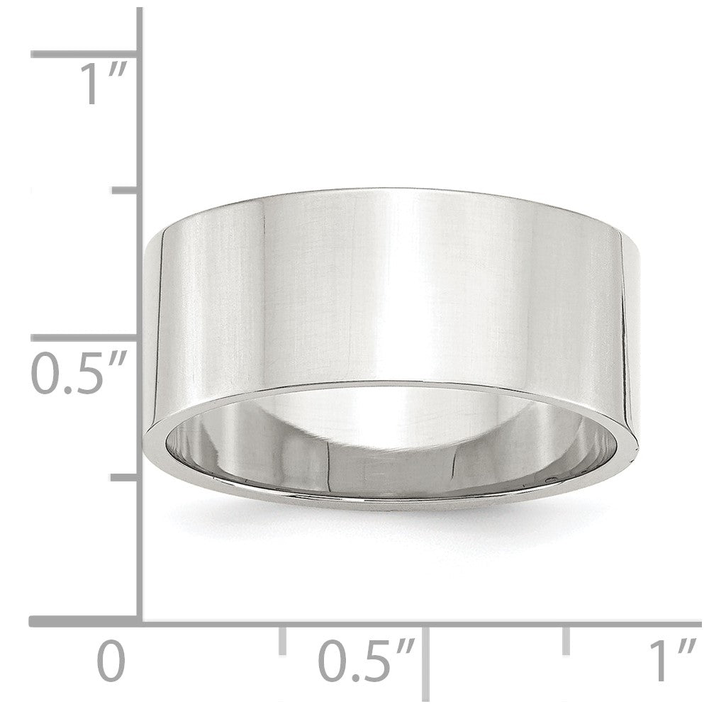 Sterling Silver 9mm Lightweight Flat Size 13.5 Band