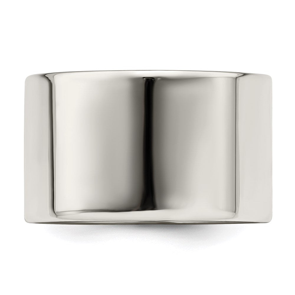 Sterling Silver 12mm Lightweight Flat Size 4 Band
