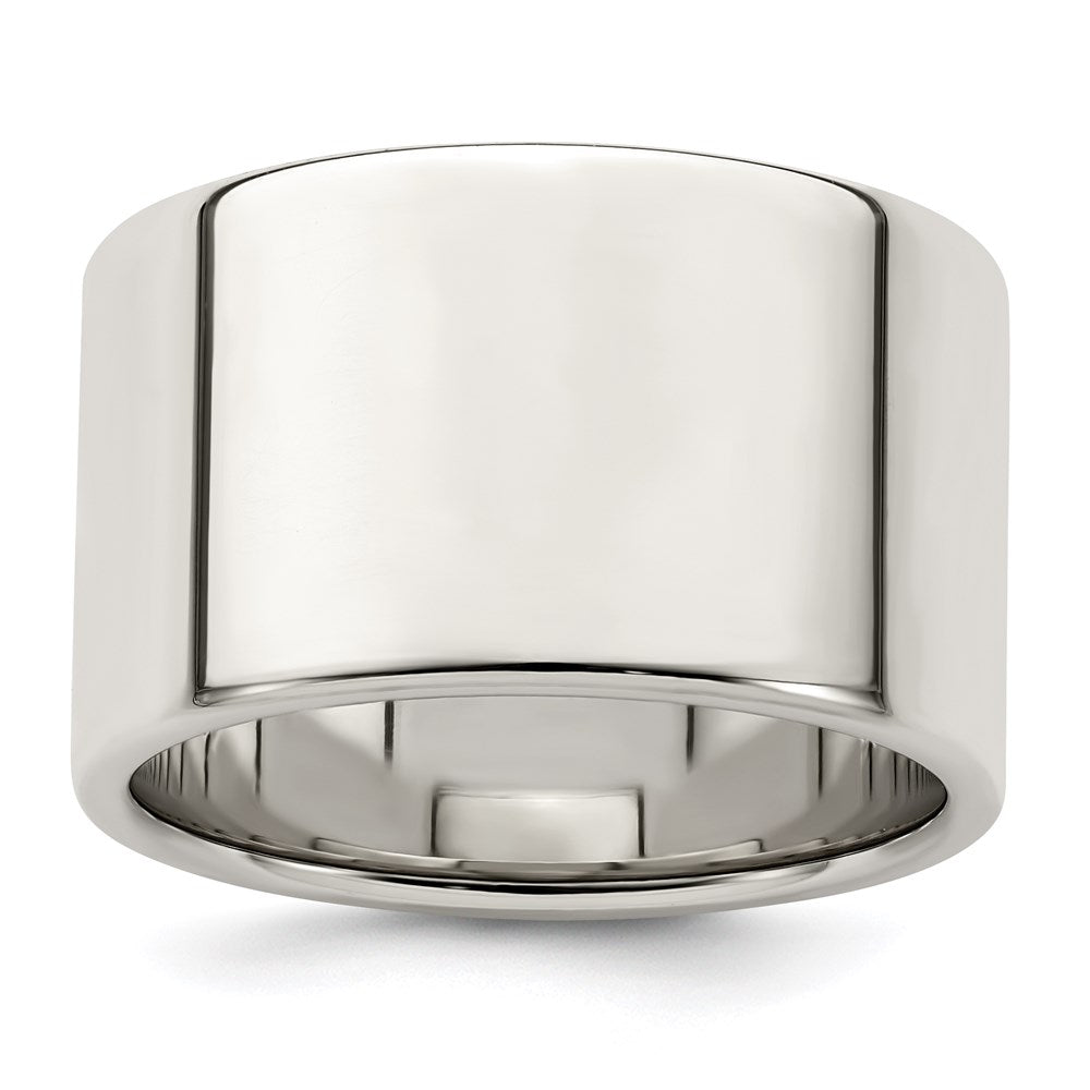 Sterling Silver 12mm Lightweight Flat Size 5 Band