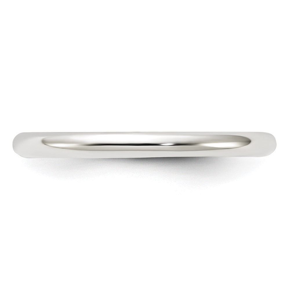 Sterling Silver 2mm Half Round Size 4.5 Band