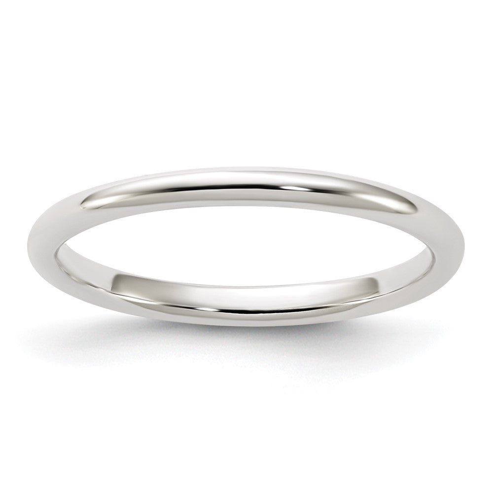 Sterling Silver 2mm Half Round Size 4 Band