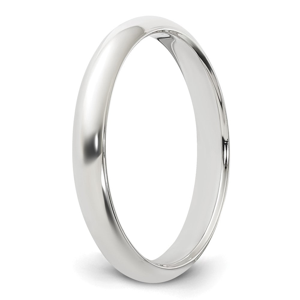Sterling Silver 3mm Half Round Size 7.5 Band