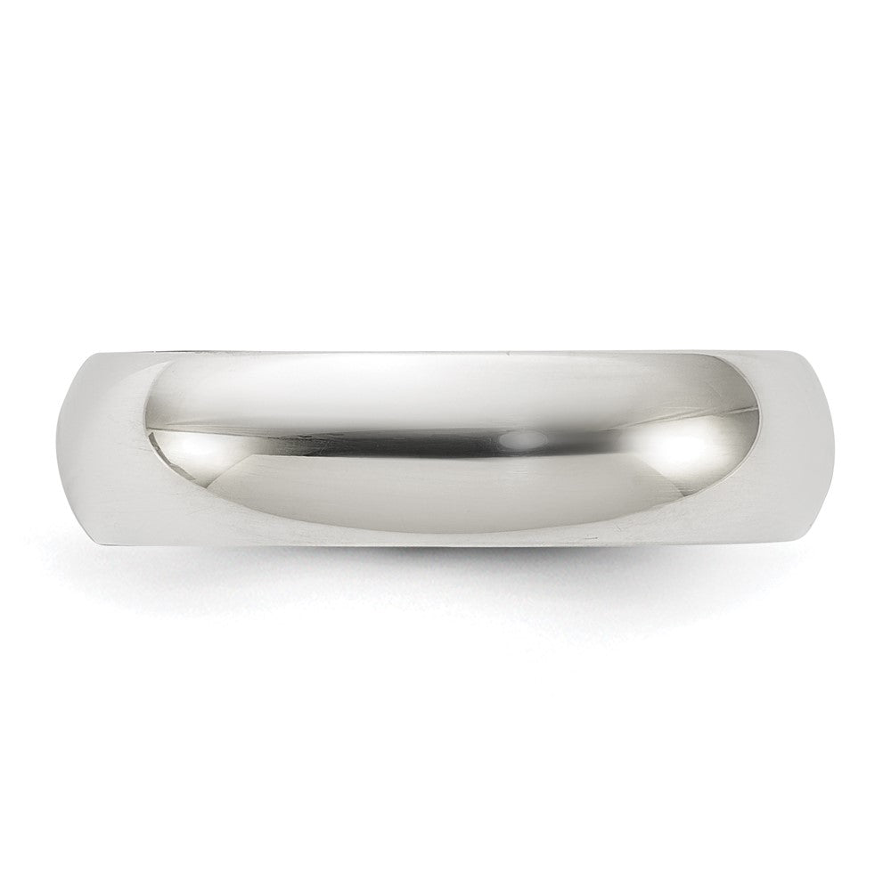 Sterling Silver 5mm Half Round Size 9.5 Band