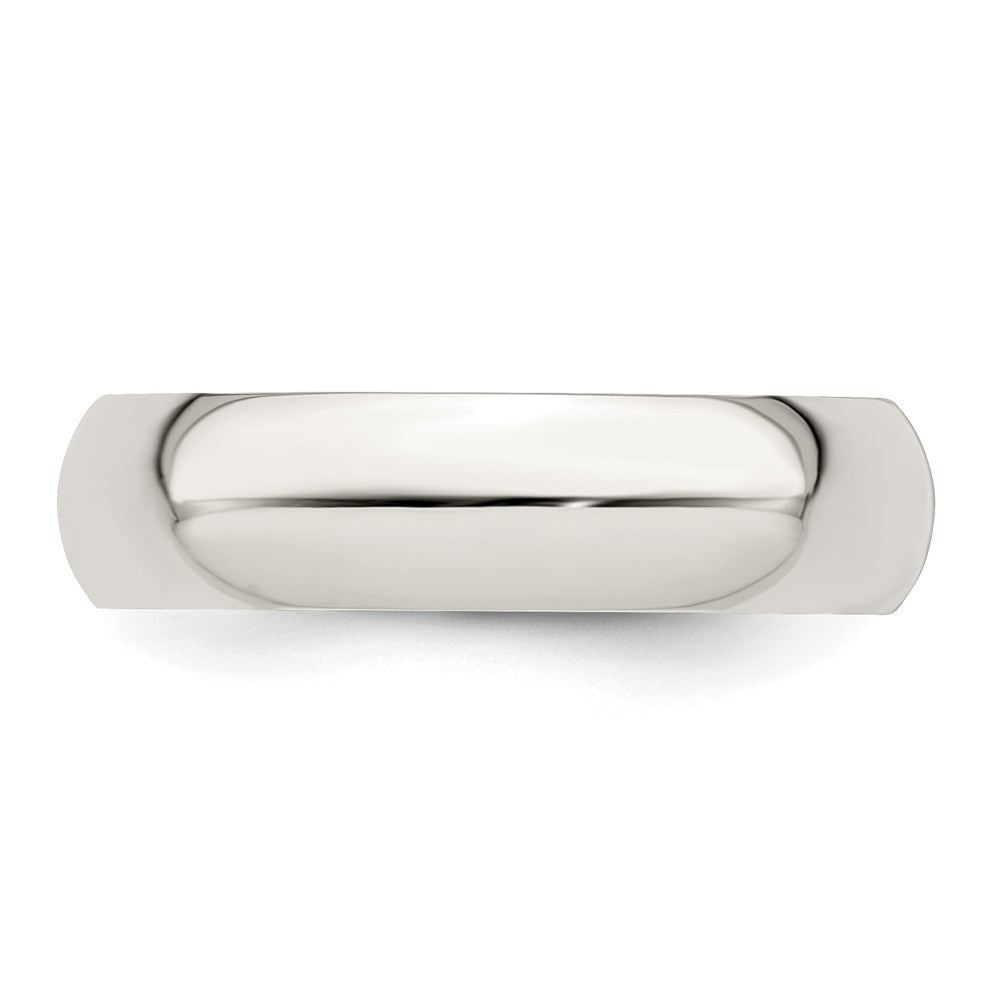Sterling Silver 5mm Half Round Size 13.5 Band