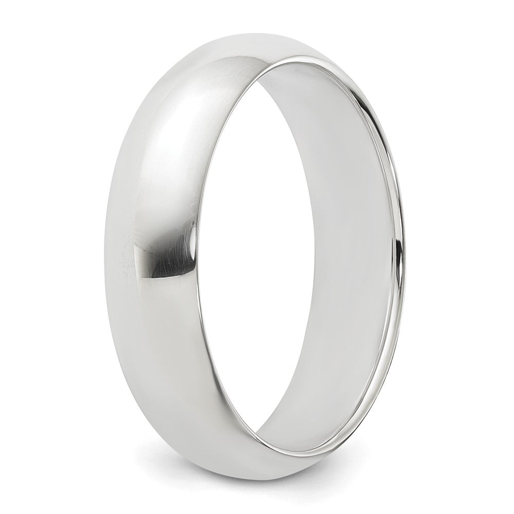 Sterling Silver 5mm Half Round Size 7.5 Band
