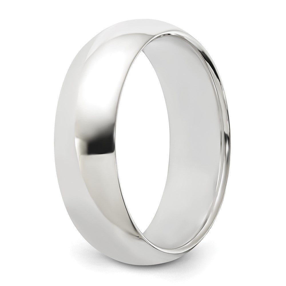 Sterling Silver 6mm Half Round Size 7.5 Band