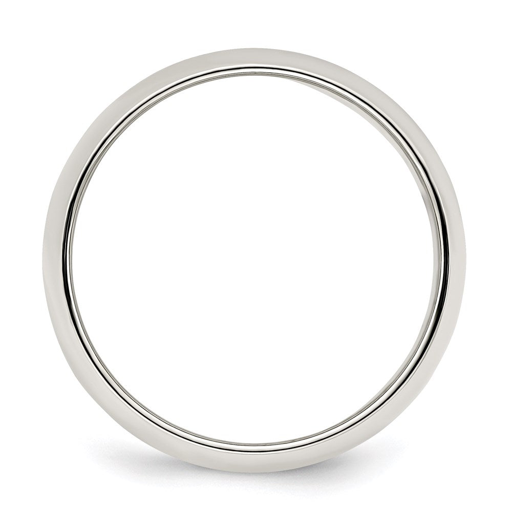 Sterling Silver 7mm Half Round Size 8.5 Band
