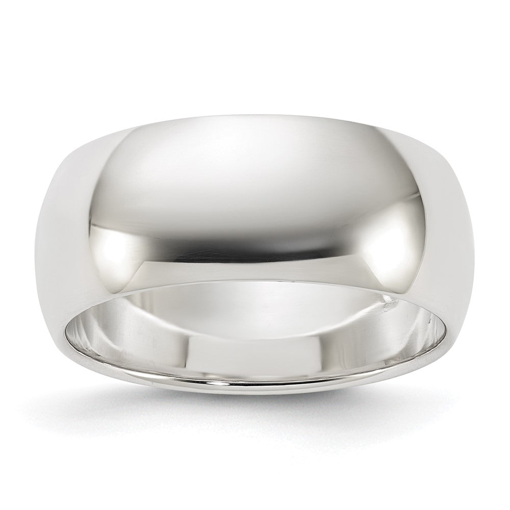 Sterling Silver 8mm Half Round Size 13 Band