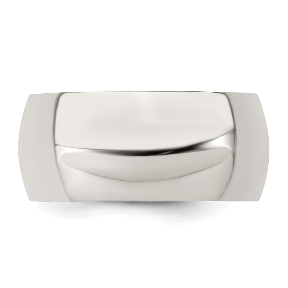 Sterling Silver 9mm Half Round Size 4.5 Band