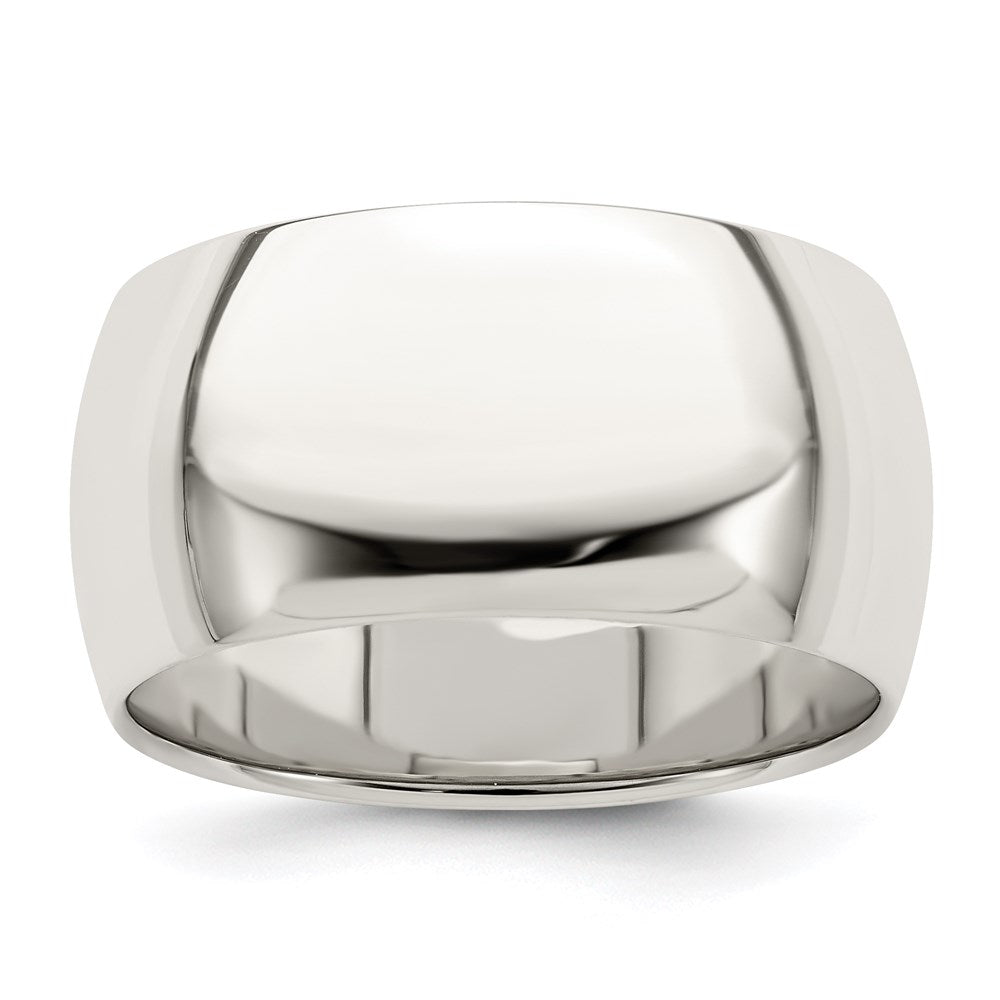Sterling Silver 10mm Half Round Size 12.5 Band