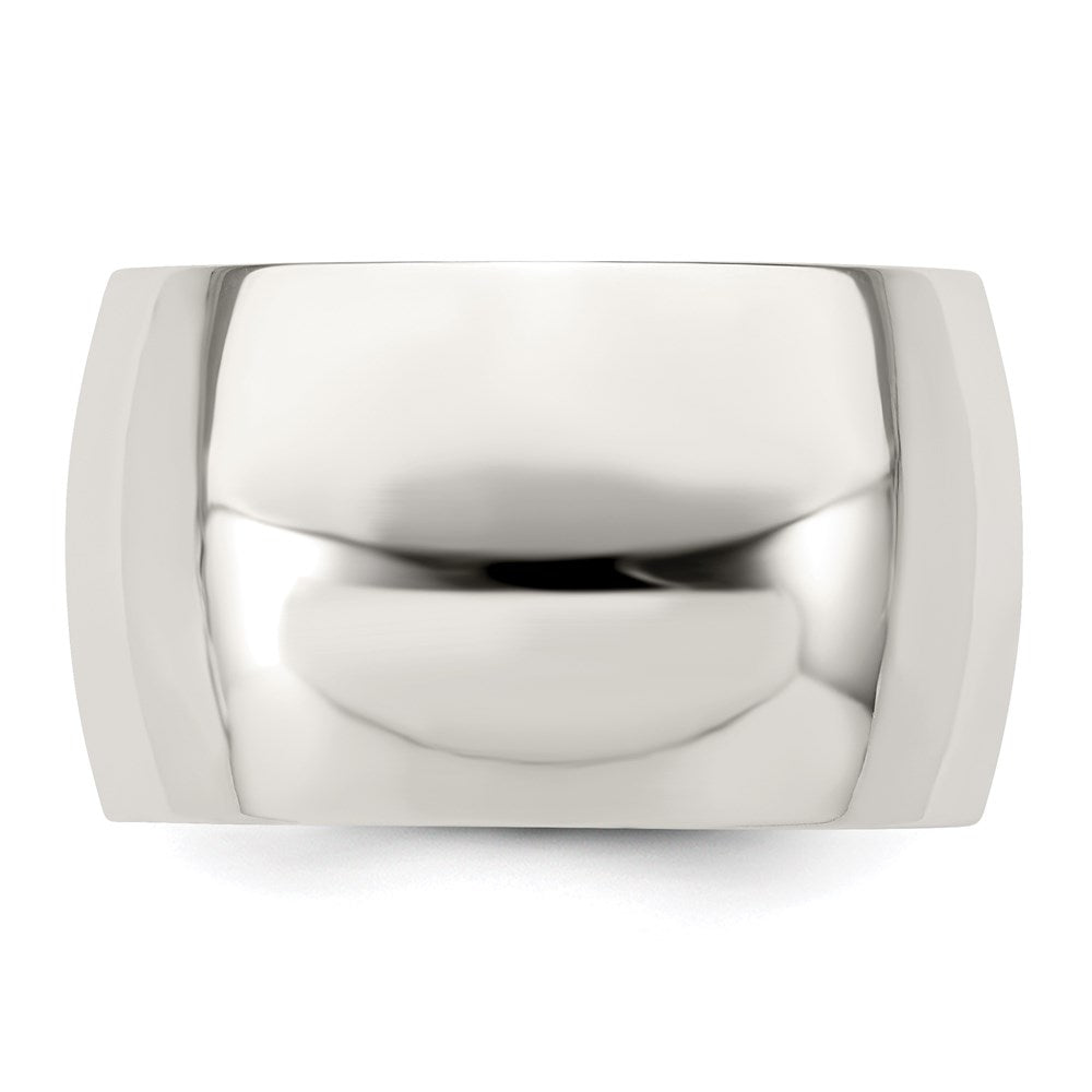 Sterling Silver 12mm Half Round Size 9 Band