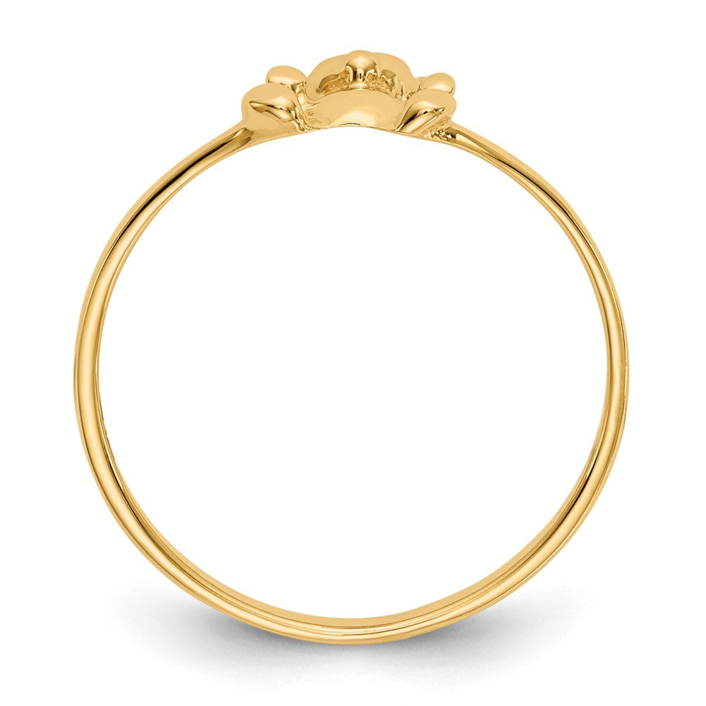 14k Polished Teddy Bear Ring