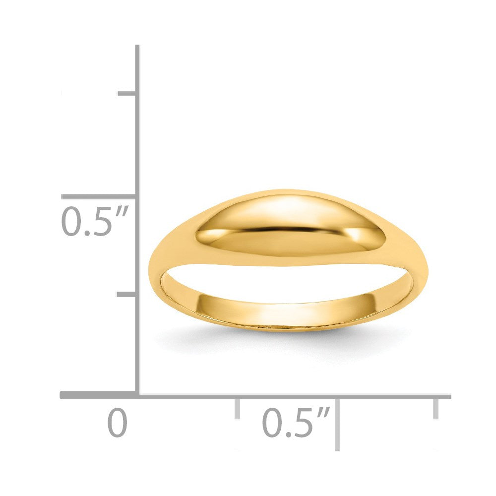 14k Polished Dome Ring