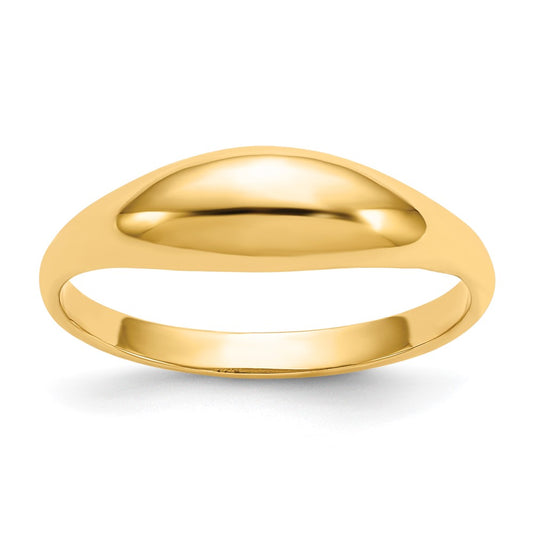 14k Polished Dome Ring