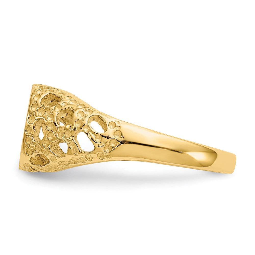 14k Fancy Signet Ring