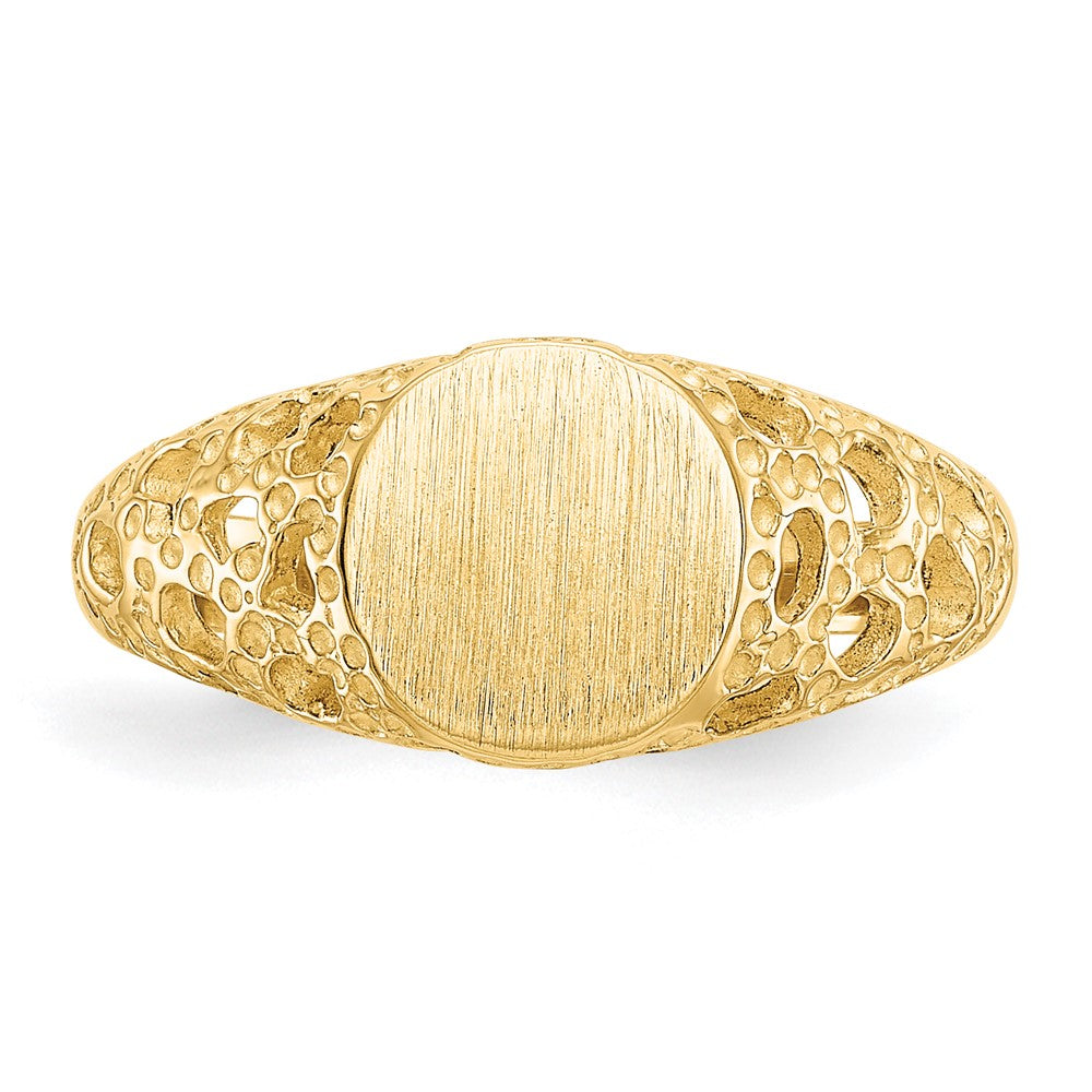 14k Fancy Signet Ring
