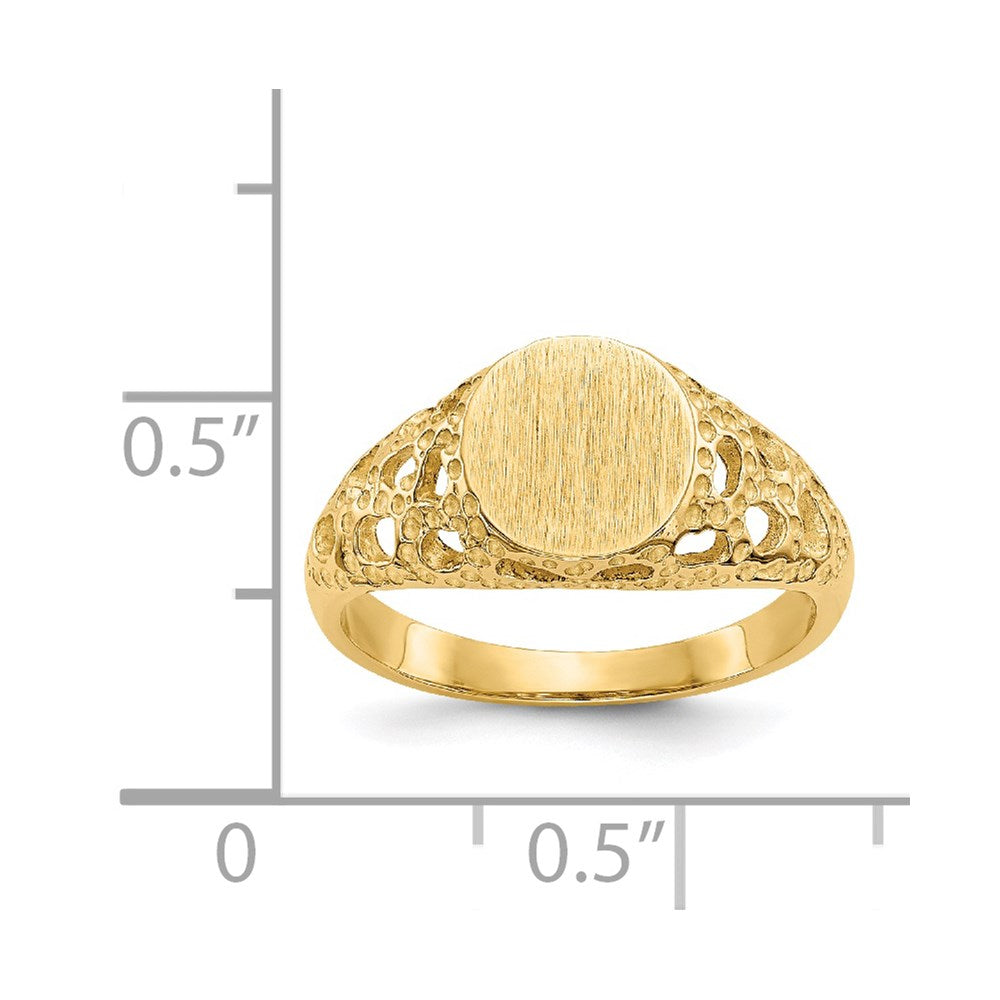 14k Fancy Signet Ring