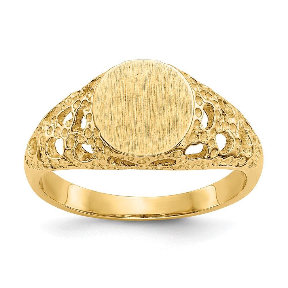14k Fancy Signet Ring