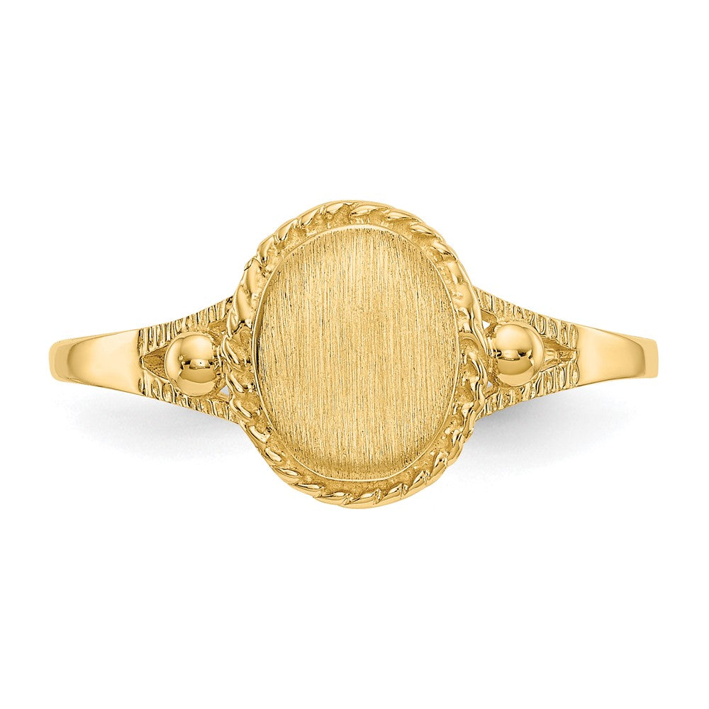 10k Fancy Signet Ring