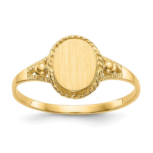 10k Fancy Signet Ring