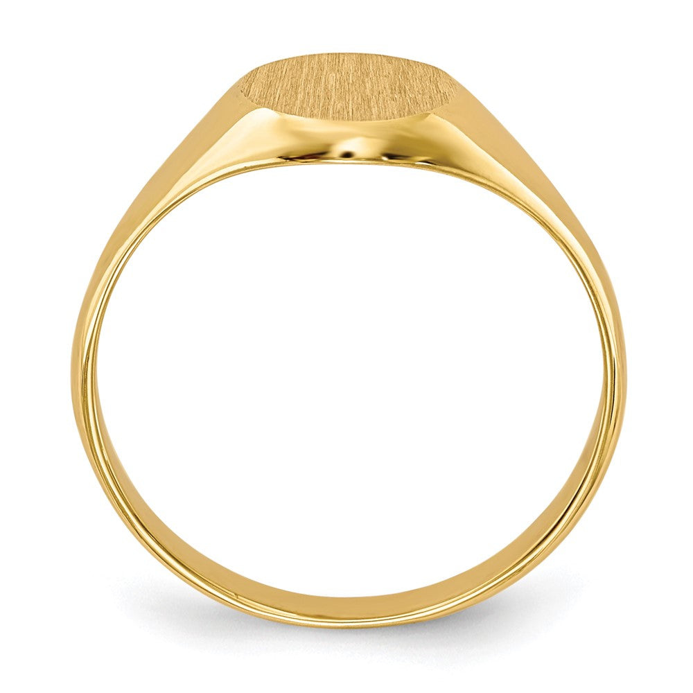 14k Closed Back Signet Ring