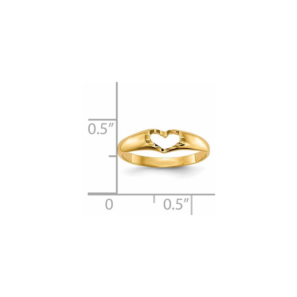 14k Children's Heart Ring