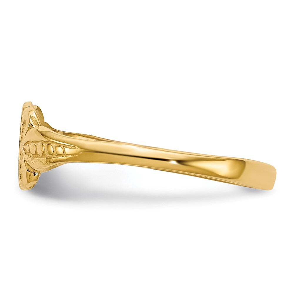 14k Yellow Gold Childs Signet Ring