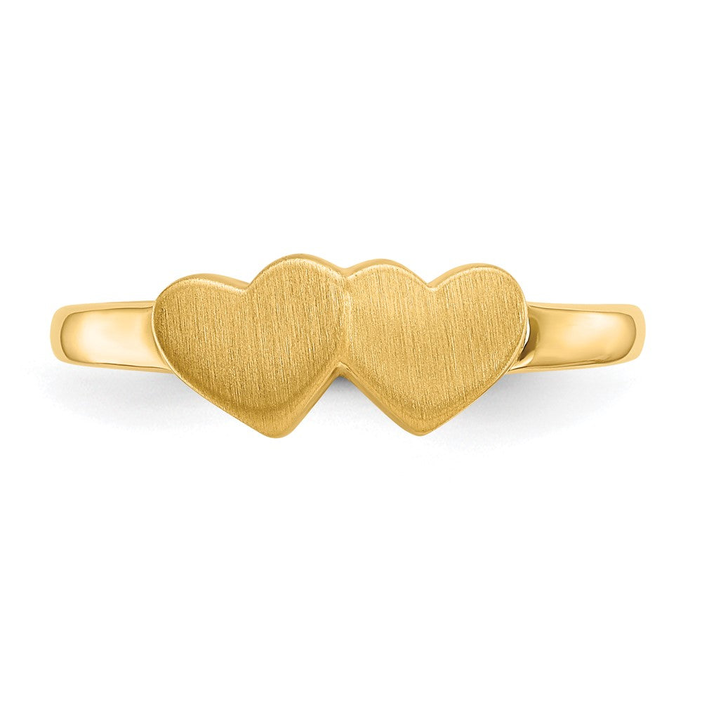 14k 5.0x5.5mm Open Back Signet Ring