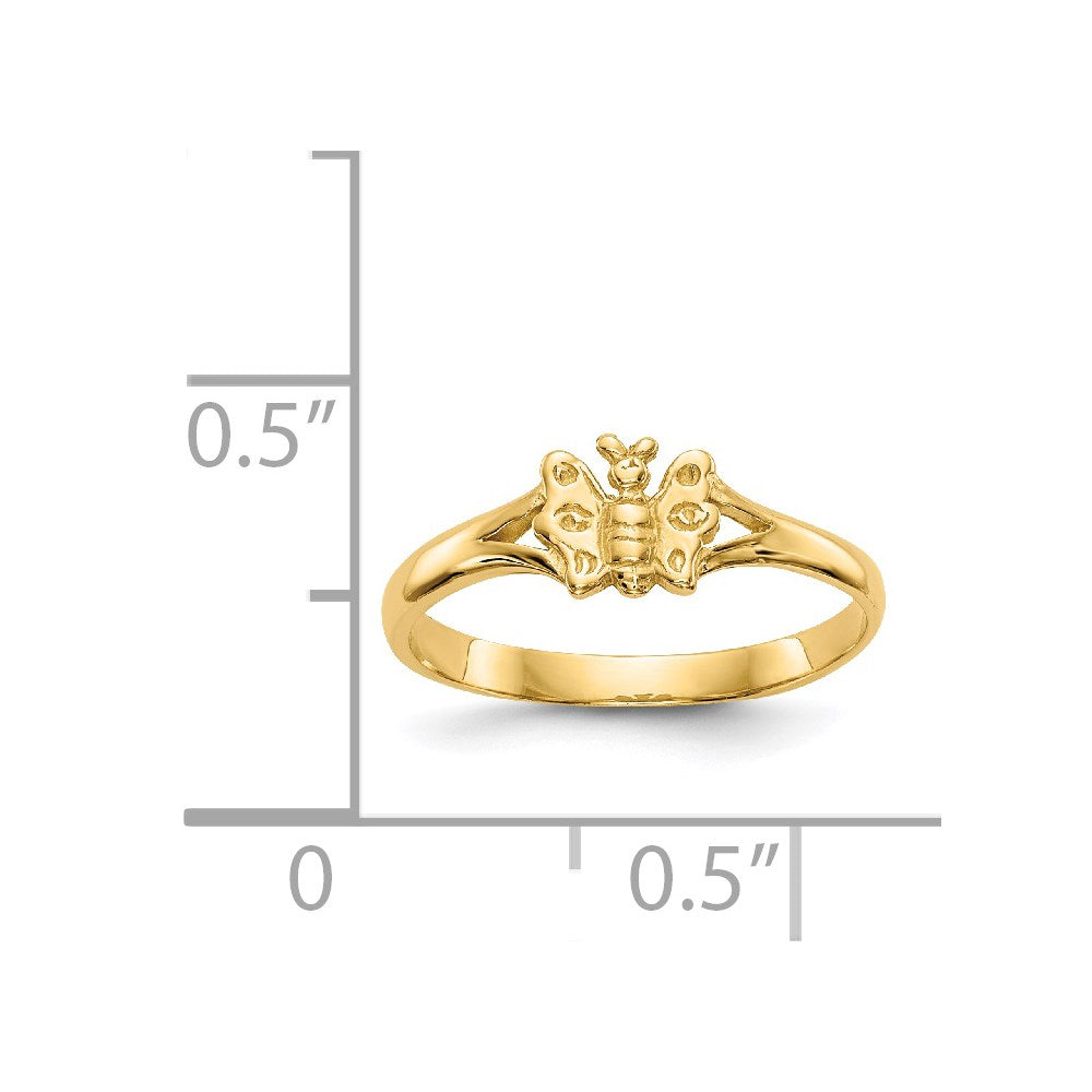 14K Butterfly Ring
