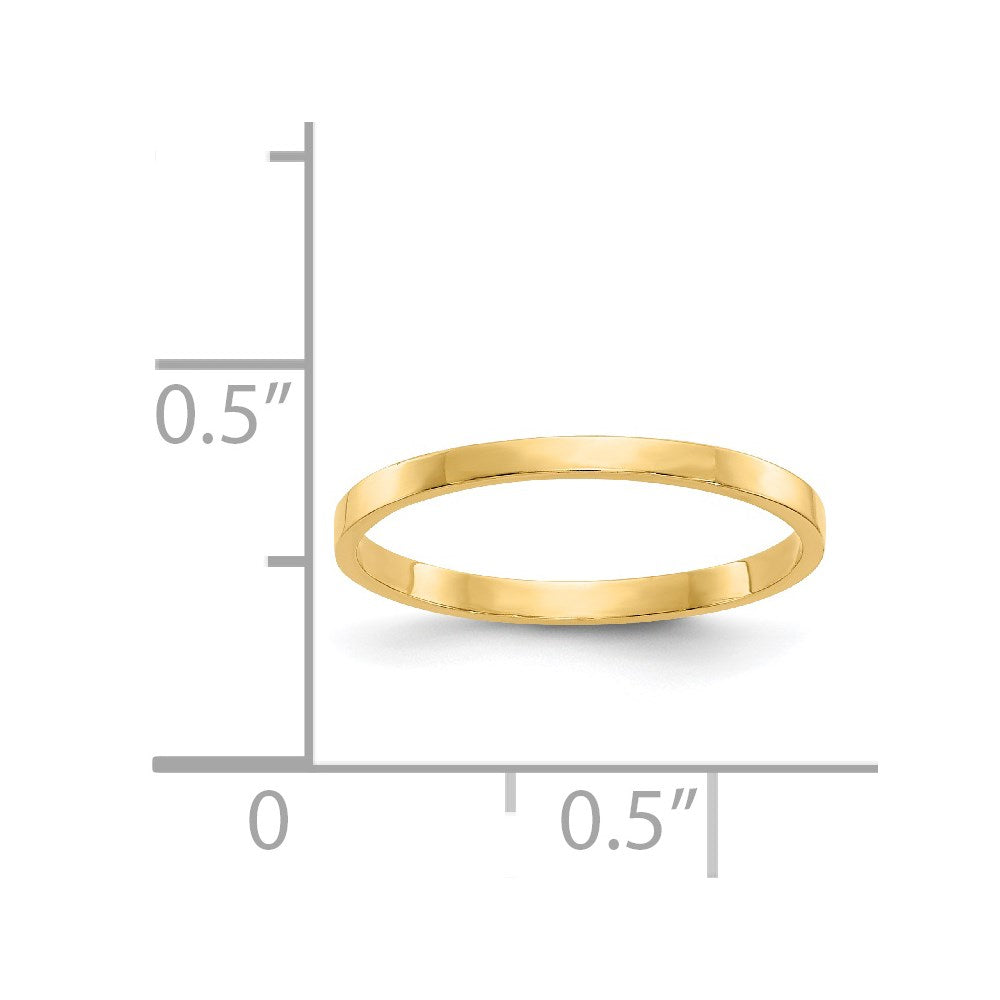 14K High Polished Band Ring