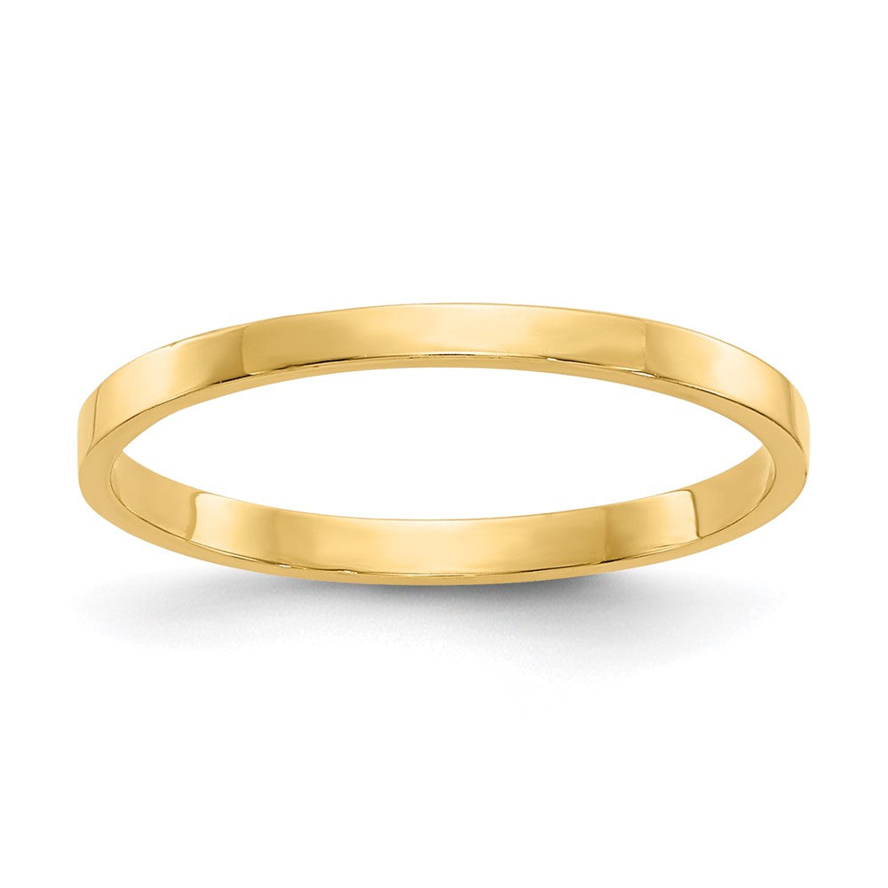 14K High Polished Band Ring